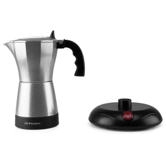 Caffettiera moka elettrica Orbegozo KFE 660 480W acciaio inox