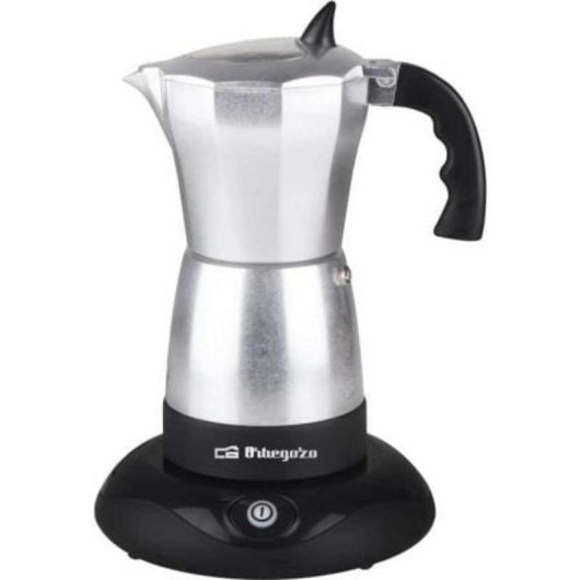 Caffettiera moka elettrica Orbegozo KFE 660 480W acciaio inox