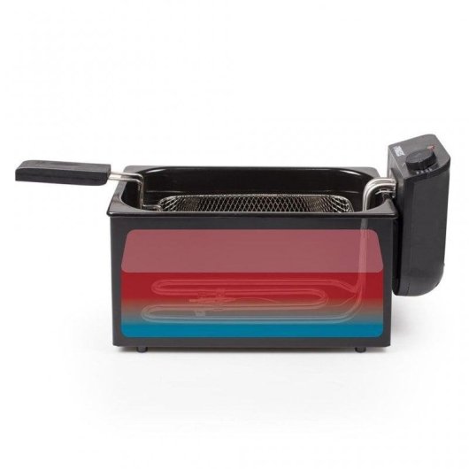 Fritadeira Princess 182727 3L 2000W com Zona Fria e Filtro de Segurança