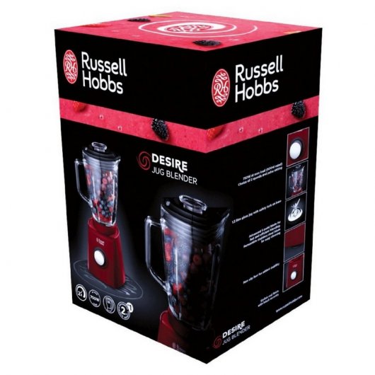 Russell Hobbs Batidora de Vaso Roja 750W