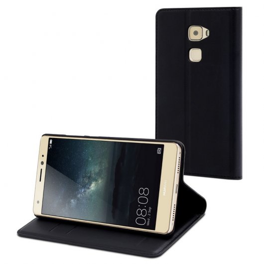 Muvit Funda Folio Negra para Huawei Mate S