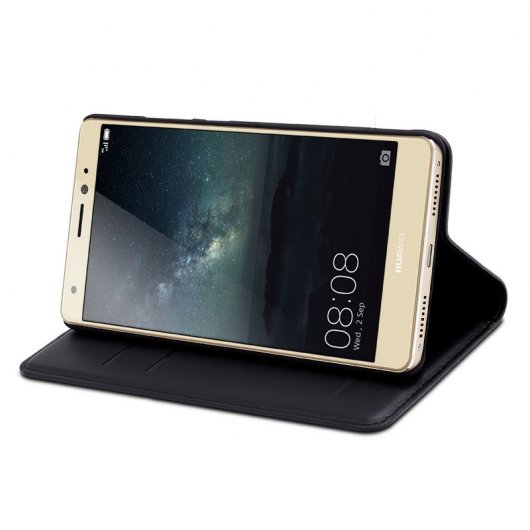 Muvit Funda Folio Negra para Huawei Mate S