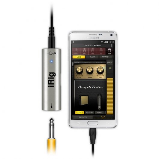 IK Multimedia iRig HD-A Interfaz de Guitarra para Android/PC