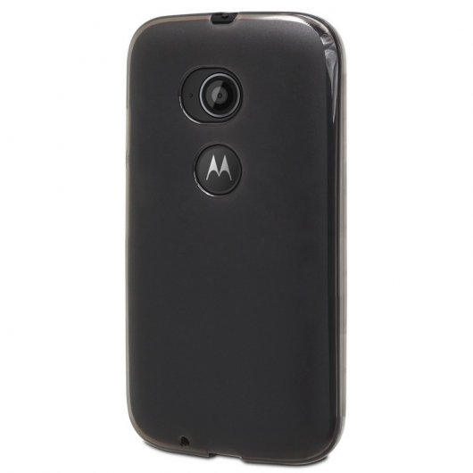 Muvit Funda Minigel Negra para Motorola Moto E 4G