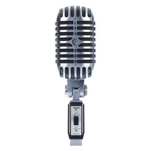 Shure 55SH XLR Dynamisches Supernieren-Profi-Kabelmikrofon, Grau