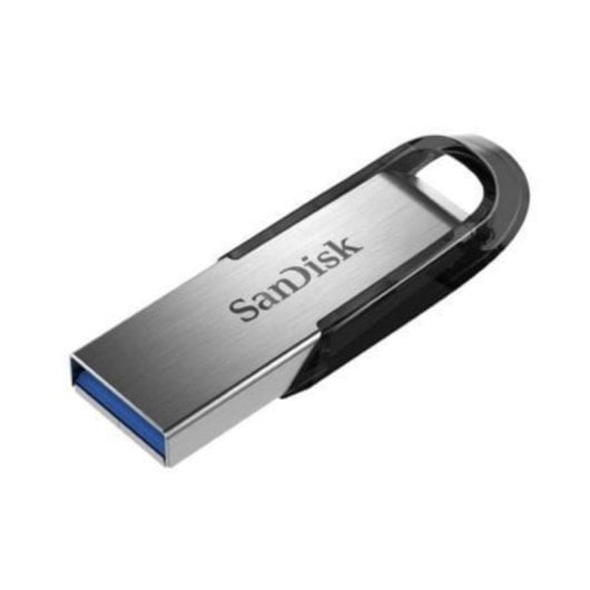 Pen USB SanDisk Ultra Flair 128GB USB 3.2 Gen 1 150MB/s Preto Prata Proteção por Senha