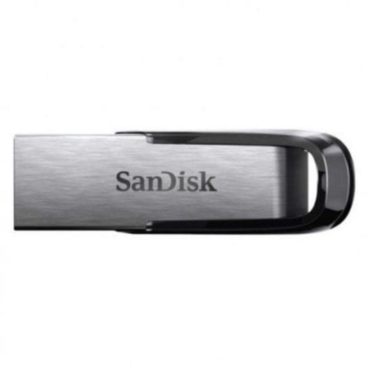 Pen USB SanDisk Ultra Flair 128GB USB 3.2 Gen 1 150MB/s Preto Prata Proteção por Senha