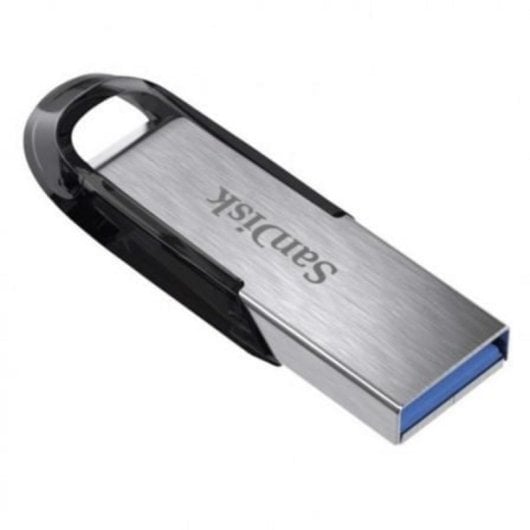 Pen USB SanDisk Ultra Flair 128GB USB 3.2 Gen 1 150MB/s Preto Prata Proteção por Senha