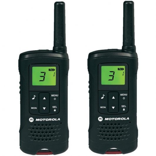 Motorola TLKR T60 Pack 2 Walkie Talkie Negros