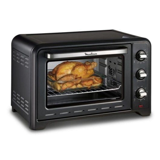Mini Forno Moulinex Optimo OX464810 Limpeza Manual 33L 1600W Convecção Grill Preto