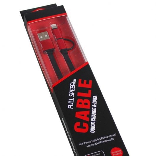 Owlotech Cable Conversor USB/Micro USB/Lightning