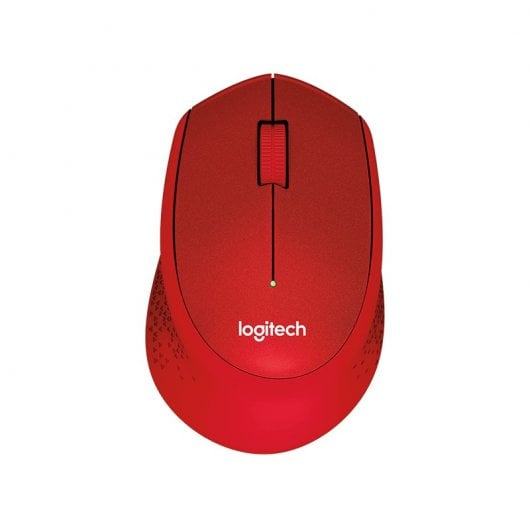 Logitech M330 Silent Plus Mouse Sem Fio Vermelho 1000DPI