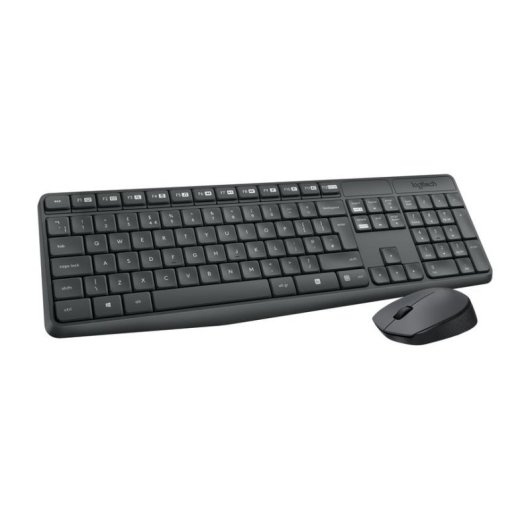 Tastiera Logitech MK235 wireless completa con mouse, QWERTY Spanish, resistente