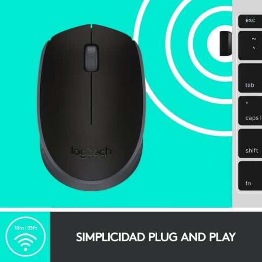Logitech M171 Ratón Inalámbrico Negro
