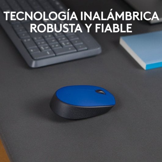 Logitech M171 Blue-K mouse Ambidestro RF Wireless Ottico 1000 DPI