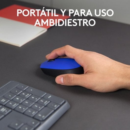 Logitech M171 Blue-K mouse Ambidestro RF Wireless Ottico 1000 DPI