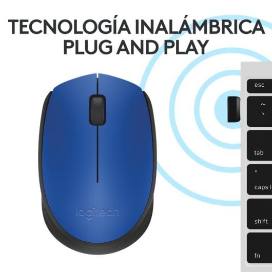 Souris sans fil Logitech M171 Bleu