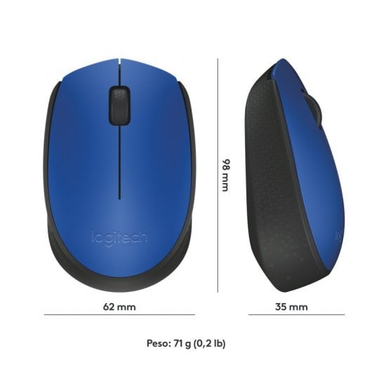 Souris sans fil Logitech M171 Bleu