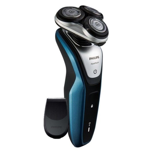 Rasoir pour Visage Philips AquaTouch S5420 Sans Fil 45min Sec et Humide 3 Têtes Charge Rapide
