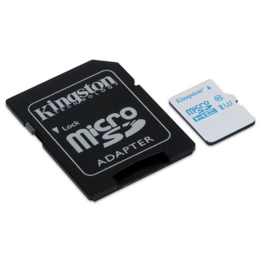 Kingston MicroSD 64GB Clase 10 UHS-I U3 + Adaptador