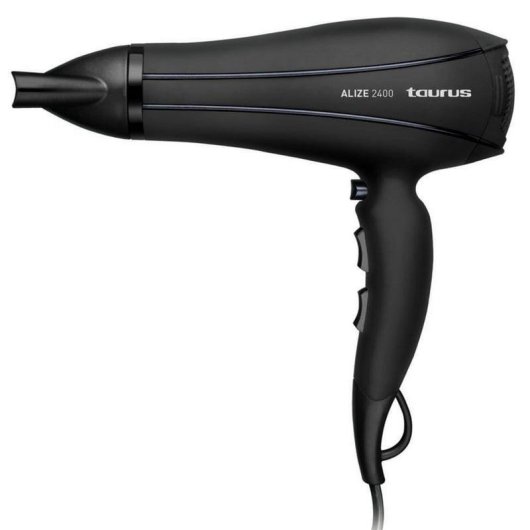 Secador de Cabelo com Difusor Taurus Alize 2400 2400W 3 Temperaturas 2 Velocidades com Acessórios Preto