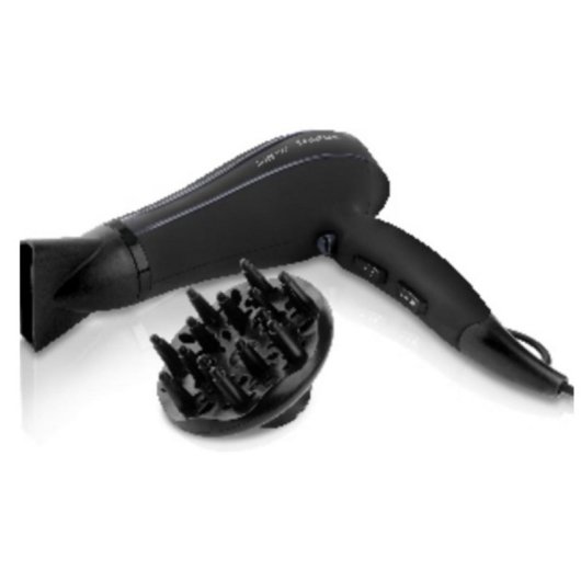 Secador de Cabelo com Difusor Taurus Alize 2400 2400W 3 Temperaturas 2 Velocidades com Acessórios Preto