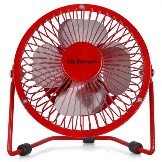 Orbegozo PW1021 Ventilador Sobremesa USB Rojo