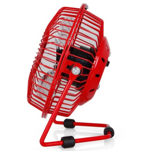 Orbegozo PW1021 Ventilador Sobremesa USB Rojo