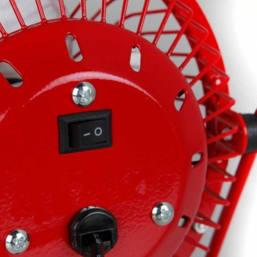 Orbegozo PW1021 Ventilador Sobremesa USB Rojo
