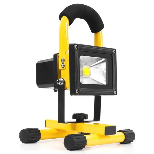 Foco LED de Trabajo 10W con Batería y Soporte