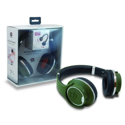 Conceptronic Auriculares/Altavoz Inalámbrico Bluetooth Verde