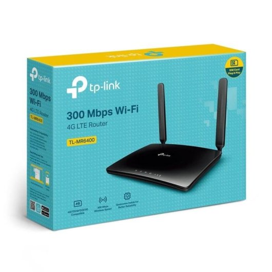 TP-LINK TL-MR6400 Router 4G LTE Inalámbrico N 300Mbps