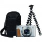 Canon PowerShot SX740 HS 20.3MP WiFi Plata + Trípode + Funda
