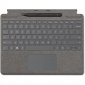 Microsoft Signature Funda con Teclado Platino para Surface Pro con Microsoft Surface Slim Pen 2