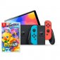 Nintendo Pack Switch OLED Azul Neón/Rojo Neón + Chocobo GP