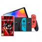 Nintendo Pack Switch OLED Azul Neón/Rojo Neón + Daemon X Machina