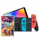 Nintendo Pack Switch OLED Azul Neón/Rojo Neón + DC Super Hero Girls: Teen Power