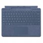 Microsoft Signature Funda con Teclado Alcantara Zafiro para Surface Pro 8/9/X