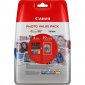 Cartuchos de Tinta Original Canon CLI-551XL Multipack Negro/Cian/Magenta/Amarillo + Pack Papel Fotográfico