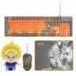 FR-TEC Dragon Ball Super Gaming Pack Teclado + Ratón + Alfombrilla + Peluche Vegetto 15cm