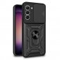 Cool Funda Hard Ring Negra para Samsung S916 Galaxy S23 Plus