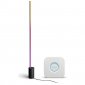 Philips Hue Gradient Signe Preto RGB LED Lâmpada de chão + ponte de conexão Wi-Fi para Hue Ecosystem