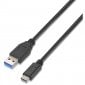 Nanocable Cable USB 3.1 Tipo C a USB Tipo A Macho/Macho Negro 1m