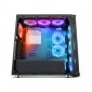 Nox Hummer TGX Rainbow RGB 3.0 USB Cristal Templado LED Negra