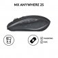 Logitech MX Anywhere 2S Rato sem Fios Preto 4000DPI