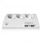 Ewent Regleta 3x Schuko 2xUSB Blanca