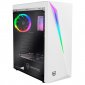 Nfortec Lynx Cristal Templado USB 3.0 RGB Blanco