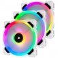 Corsair LL120 RGB Pack 3 Ventoinhas 120mm com Lightning Node Pro Brancas