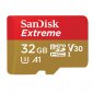 Sandisk Extreme MicroSDXC 32GB Clase 10 UHS-I + Adaptador