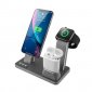 Unotec Base de Carga de Aluminio para iPhone/Apple Watch/Airpods